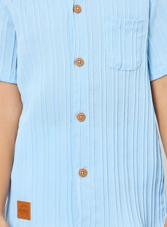 ستايلي مجموعة من شورت وقميص بأزرار